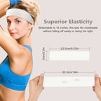 6-Pack Sports Sweatband Headbands – Solid Color & Leopard Print