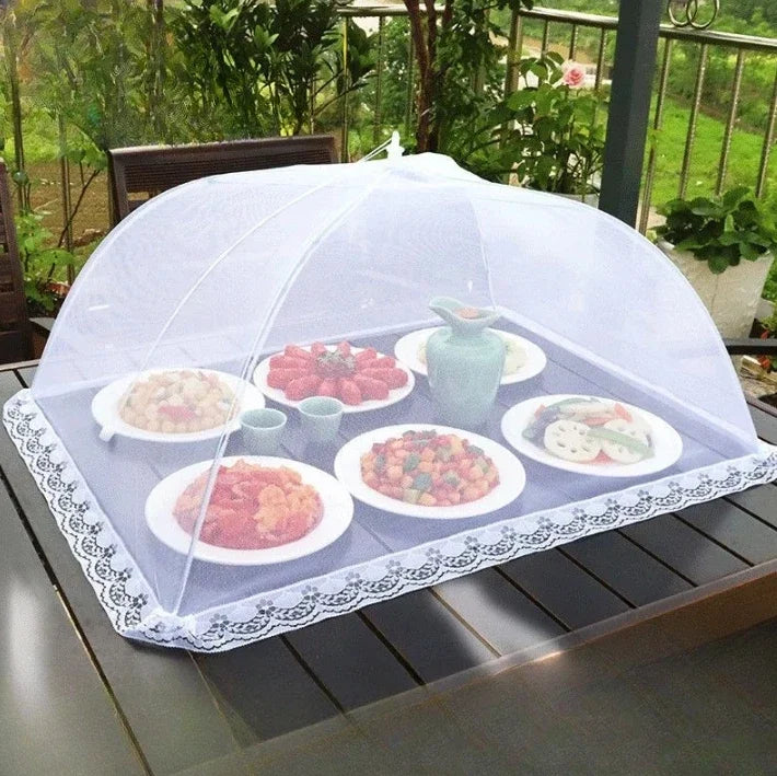 Foldable Pop-Up Food Mesh Cover – Reusable Fly & Insect Protection Food Tent