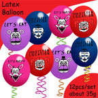 FNAF Five Nights Freddyed Birthday Party Decorations Kids Disposable Tableware Cup Plate Napkin Straw Baby Shower Supplies Event