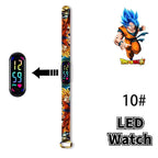 Bandai Dragon Ball Z Fashion Cartoon Action Printing Anime LED Type Watches Kids Watch Birthday Gifts Toys