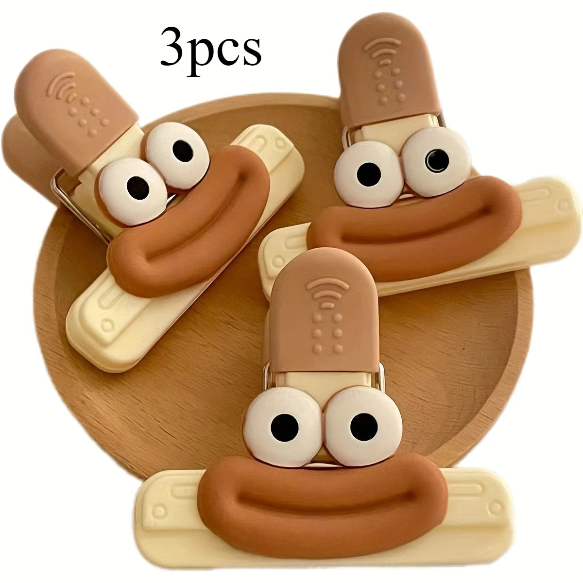 Creative Face Food Bag Sealing Clips for Snack and Food Storage Set