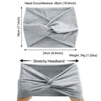 Twisted Extra Wide Turban Workout Headband for Women
