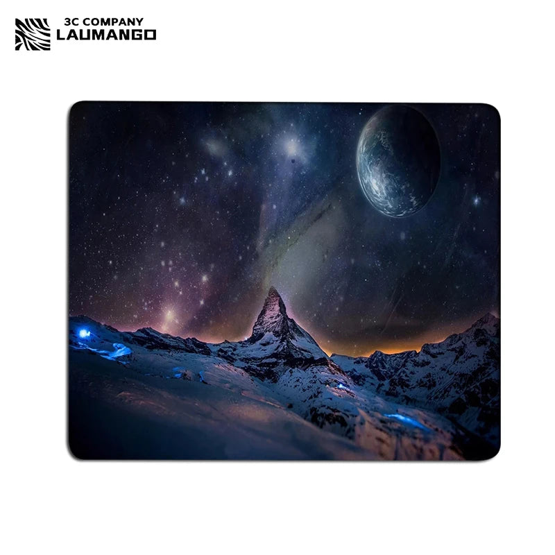 Galaxy Small Gaming Mouse Pad Deskmat Rubber Mat non-slip Anime Mousepad Pc Accessories Desk Protector Kawaii Cute Keyboard Pads