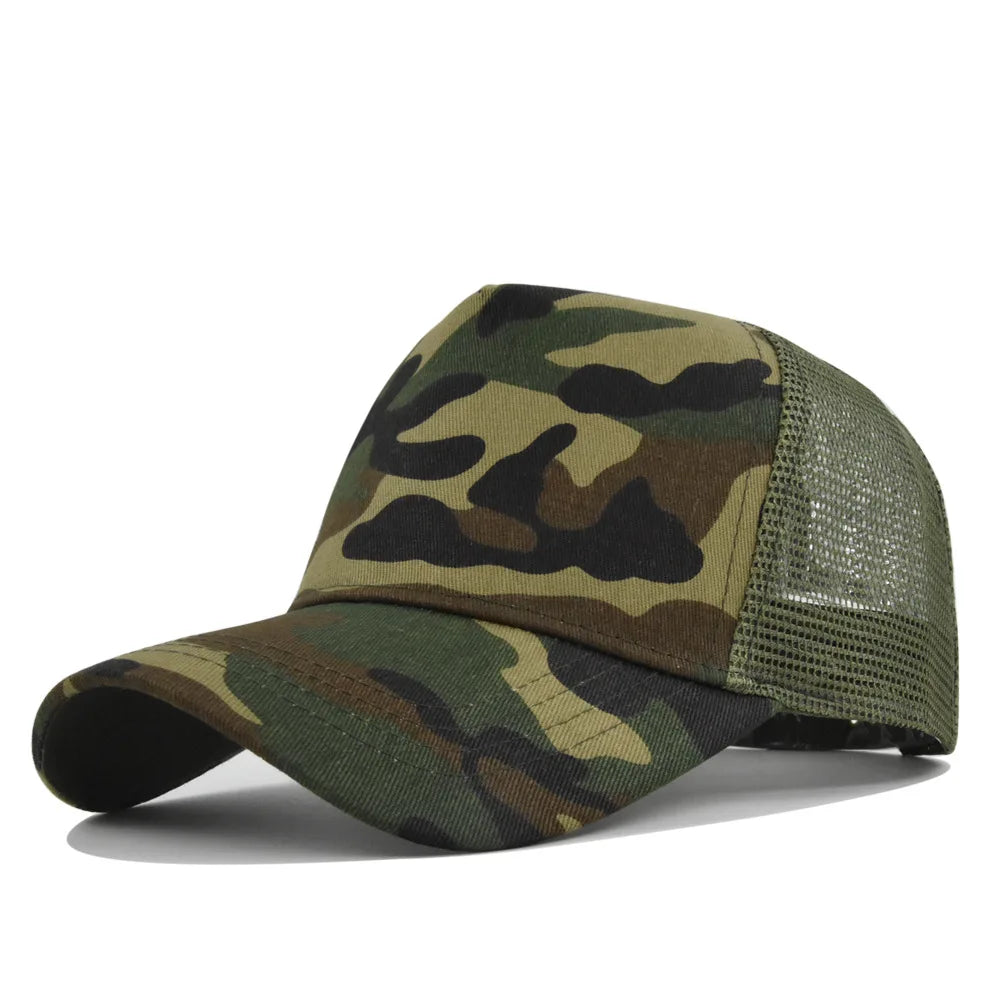 Custom Logo 5 Panel Mesh Baseball Cap for Outdoor Branding
