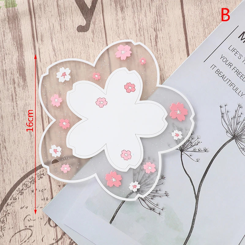 Cherry Blossom Heat Insulation Pad Dining Table Mat Anti-skid Cup Pads Non-slip Coaster Kitchen Accessories Coasters Table Mat