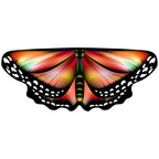Kids Butterfly Wings Cape Girls Fairy Shawl Pixie Cloak Fancy Colorful Dress Costume Gift  Party & Holiday DIY Decorations