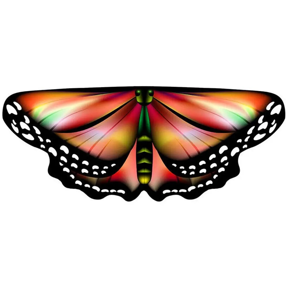 Kids Butterfly Wings Cape Girls Fairy Shawl Pixie Cloak Fancy Colorful Dress Costume Gift  Party & Holiday DIY Decorations