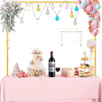 Over The Table Rod Stand Adjustable Balloon Arch Stand Flower Table Arch Suitable for Birthday Party Wedding Halloween Xmas Deco