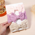 3PCS Cable Knit Elastic Baby Girl Headbands Set