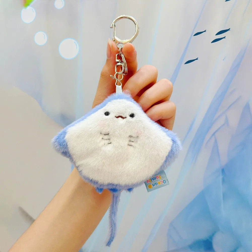 Cute Rabbit Bow Plush Keychain Bag Charm Gift for Girls and Women