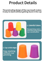 Montessori Mini Stack Cup Color Matching Game