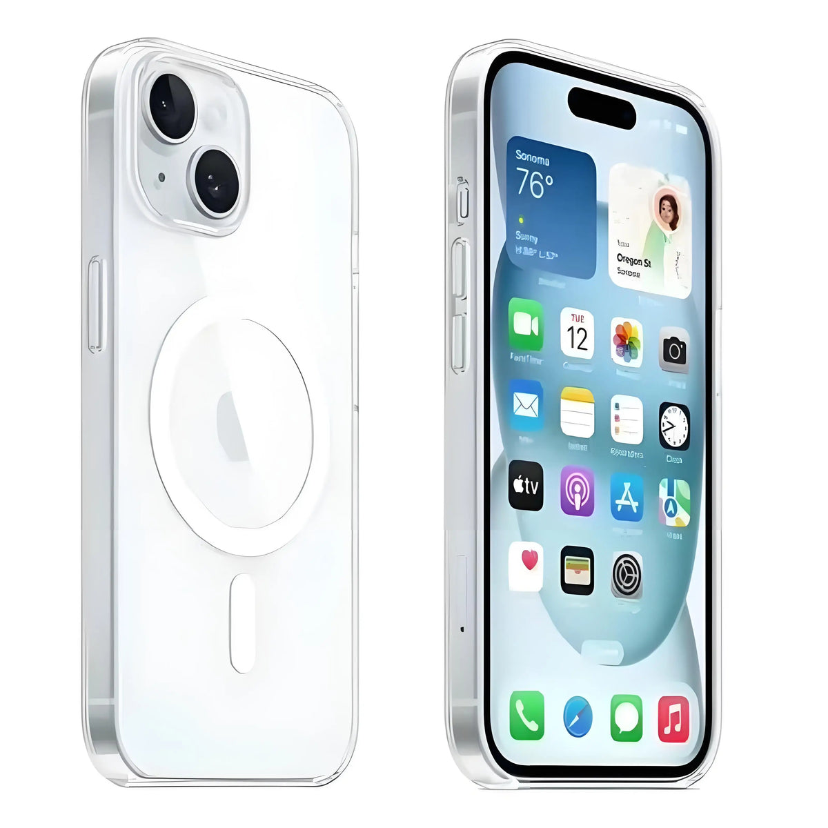 Magnetic Original Clear Case For iPhone 18 17 16 15 14 Plus13 12 Mini 11 Pro Max Funda For Magsafe Silicone Transparent Cover