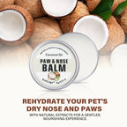 Coconut Scent Dog Nose And Paw Balm | Natural Pet Paw Cream For Cats Dogs | Paw Protector Moisturizer Cracked Feet Repair