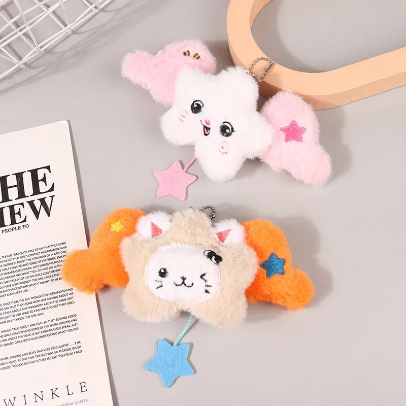 Star Plush Pendant Keychain Bag Charm Cute Doll Hanging Accessory