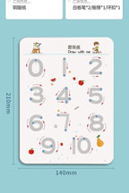 Montessori Reusable Tracing Workbook for Kids Handwriting Practice
