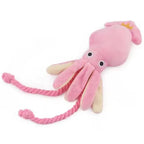 Cotton Rope Octopus Dog Toy Interactive Sound Chew Toy for Pets