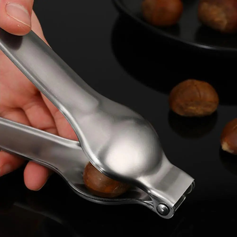 Stainless Steel Quick Chestnut Opener 2 in 1 Nut Cracker Tool