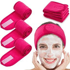 Adjustable Soft Toweling Spa Makeup Headband for Women