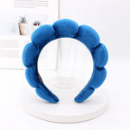 Velvet Sponge Spa Headband for Face Washing & Skincare