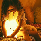28CM Miffy Kawaii Colorful Remote-controlled Bedroom Ambient Light Cartoon Night Light Cute Gift Toy