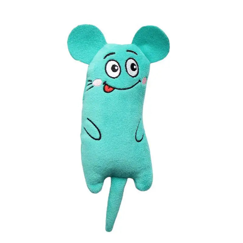 Plush Catnip Mouse Interactive Cat Toy for Indoor Hunting Play