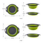 Foldable Silicone Vegetable Washing Basket – Fruit Cleaner & Food Drain Strainer