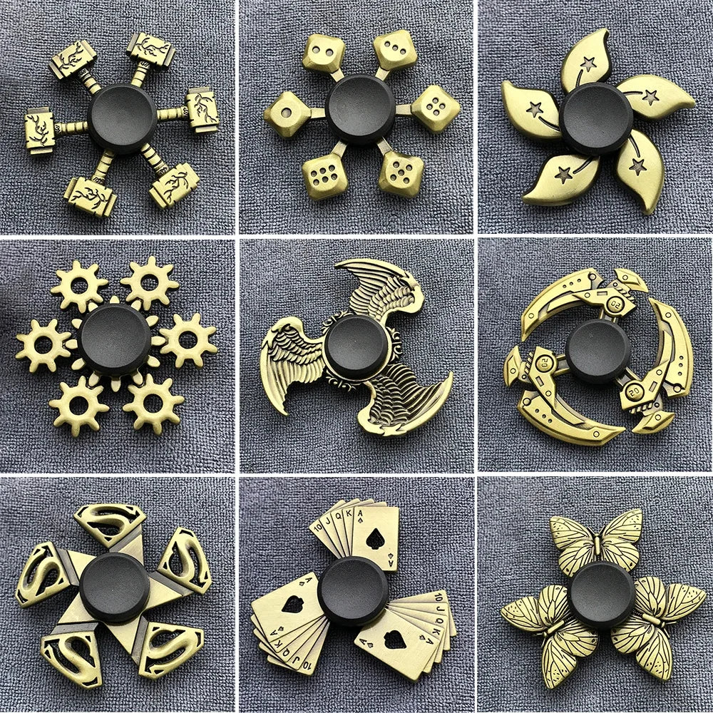 Bronze Metal Alloy R188 Silent Fidget Spinner