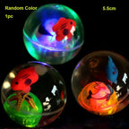 New Durable High Quality Colorful Flash Jumping Ball Multistyles Interactive Glowing Bouncy Ball Gift Children Luminous Toys