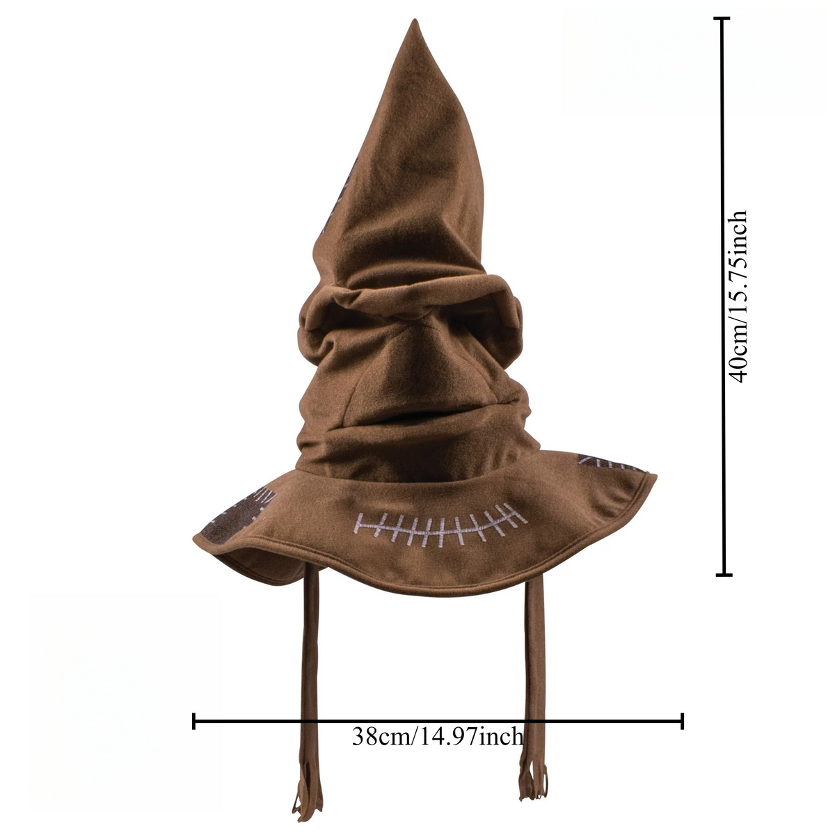 Fashion Movies Witch Wizard Hat Sorting Hat Leather Halloween Party Props Dress Up Hat Men Cosplay Costume Accessories