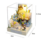 Kitten Mini Doll House 3D Wooden Puzzle DIY Miniature Building Kit