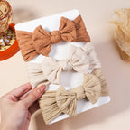 3PCS Cable Knit Elastic Baby Girl Headbands Set