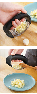 Stainless Steel Garlic Press – Manual Garlic Crusher & Mincer
