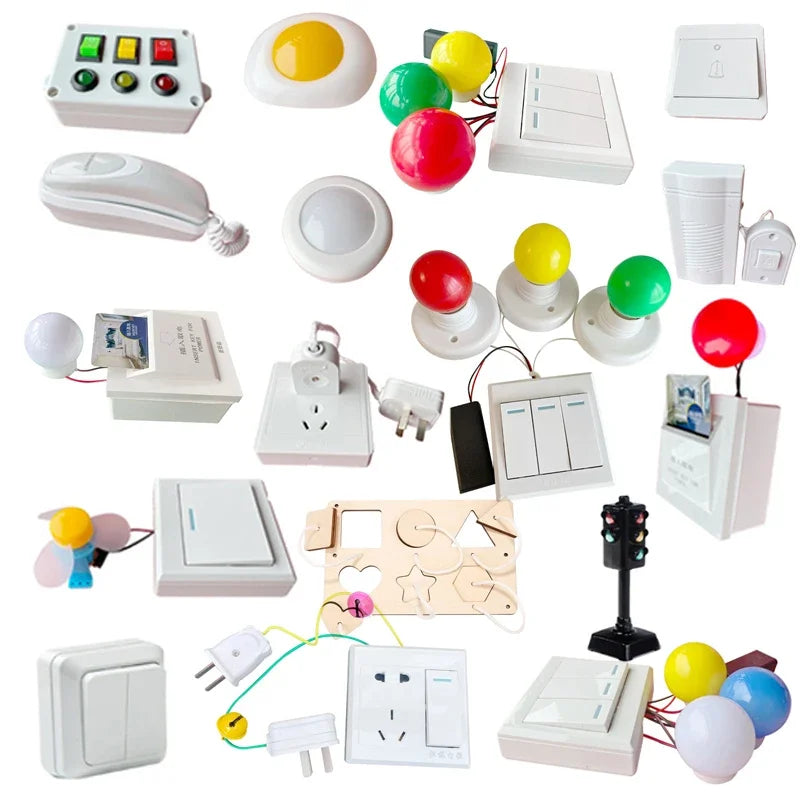 Montessori LED Busy Board Interactive Learning Toy