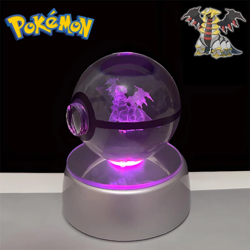 Pokémon 3D Crystal Poké Ball LED Night Light Collectible Figure