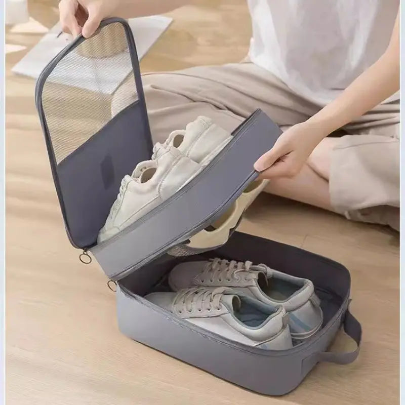 Breathable Travel Shoe Storage Bag with Mesh Design