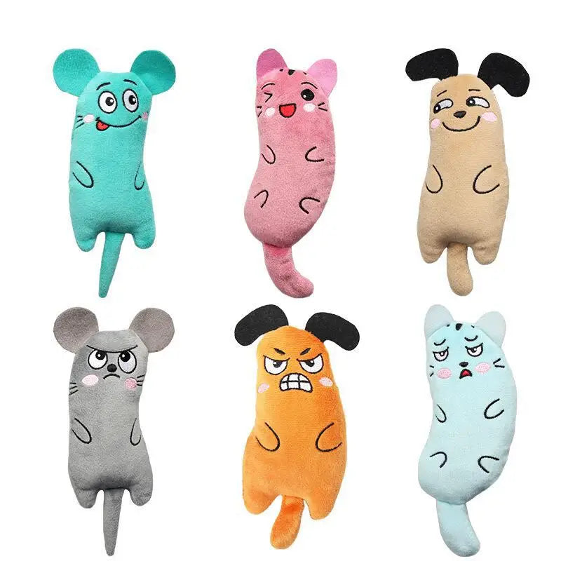 Plush Catnip Mouse Interactive Cat Toy for Indoor Hunting Play