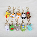 Mini Animal Crochet Keychain Cute Knitted Doll Keyring