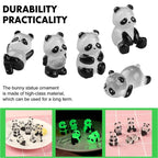 Mini Glowing in Dark Panda Toy DIY Handmade Resin Luminous  Home Ornaments Panda Decorate Micro Landscape Children's Gift