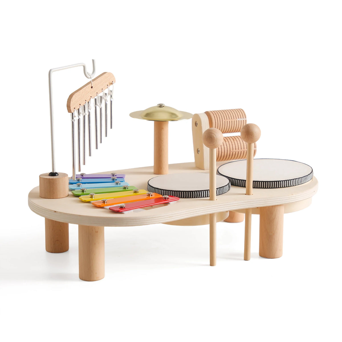 7PCS Wooden Musical Instrument Set – Educational Music Toys for Kids