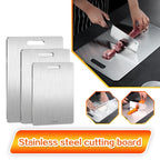 316 Stainless Steel Cutting Board – Double Sided Chopping & Kneading Board