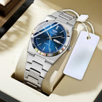 Men's Watch, Slim Stainless Steel Calendar Fashion Quartz Watch