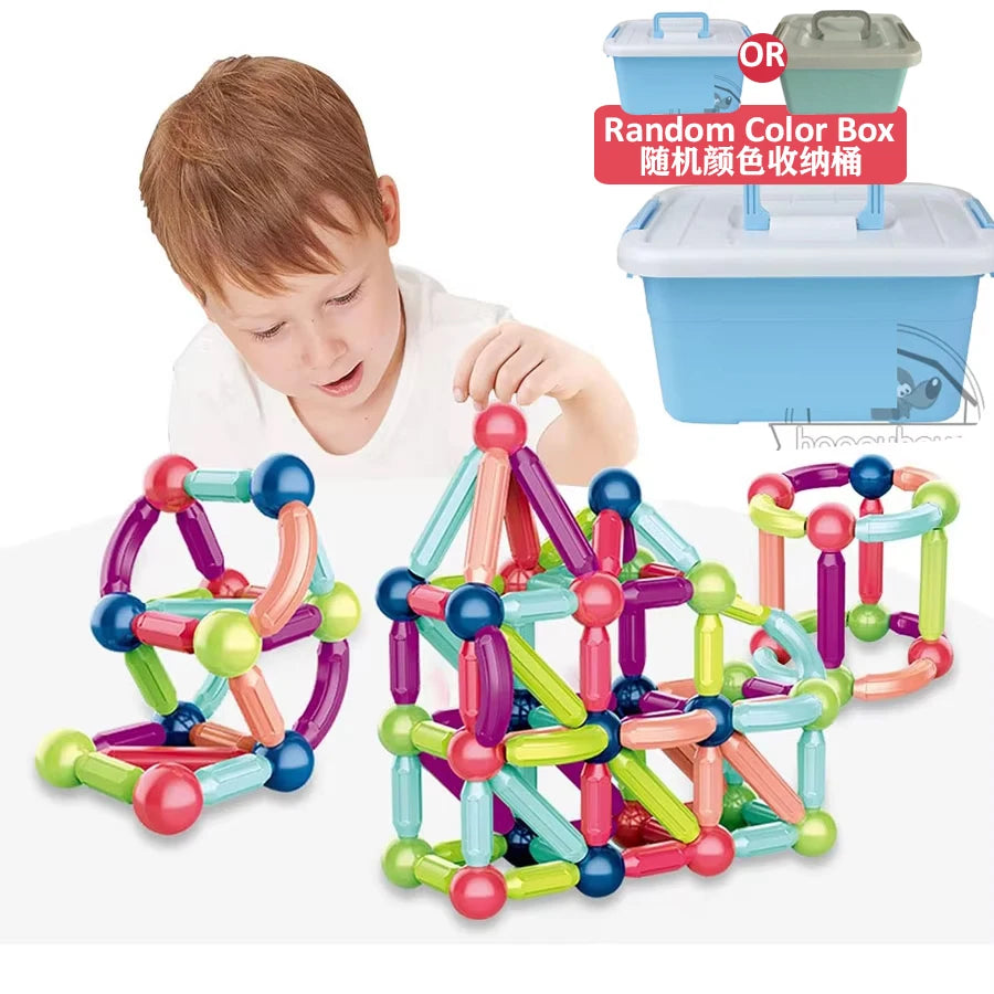 Magnetic Constructor Blocks STEM Building Set for Creative Kids