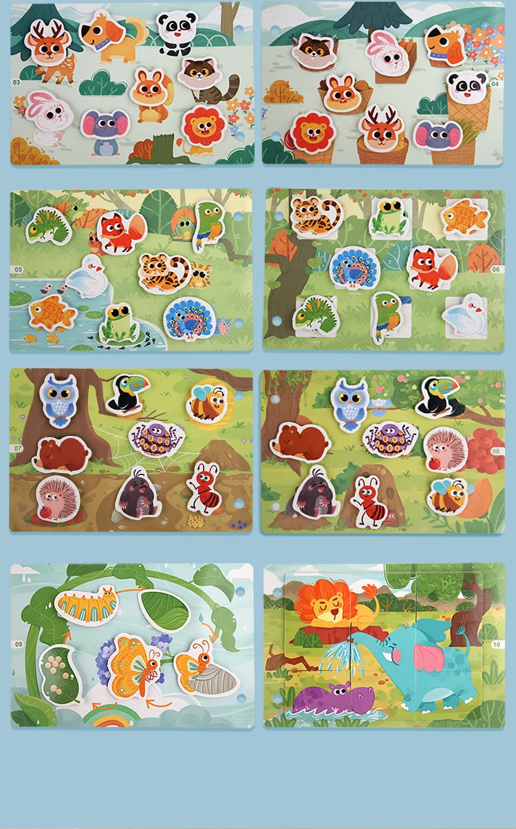 Montessori Busy Book for Kids Interactive Learning Activity Book