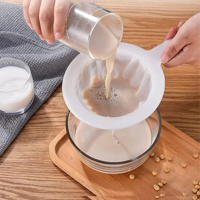 Ultra Fine Nylon Mesh Strainer Spoon for Coffee Tea and Juice Filter