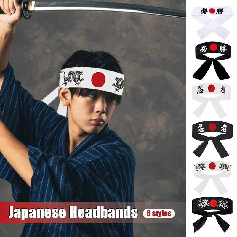 Japanese Hachimaki Samurai Sports Headband
