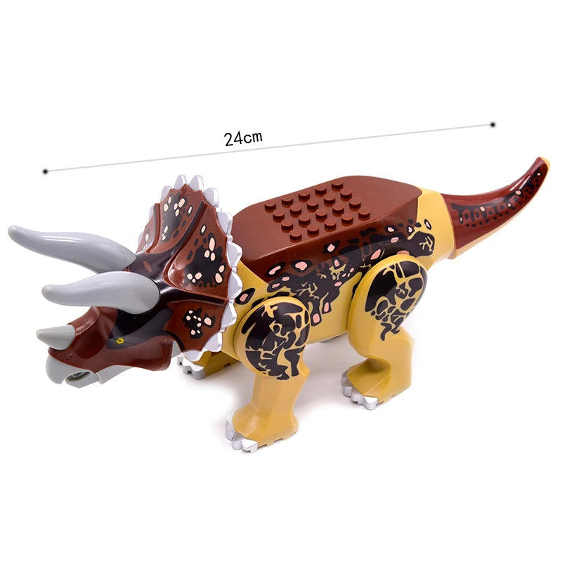Jurassic Raptor Building Blocks Mini Dinosaur Construction Toy Set