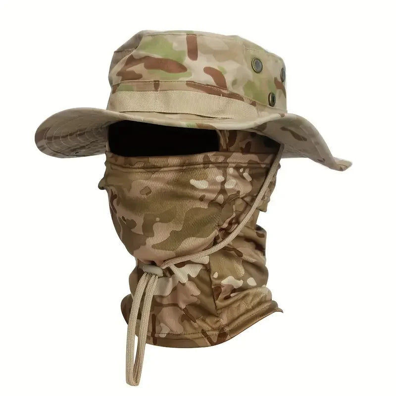 Camouflage Boonie Outdoor Hunting Hat with Wide Brim Protection