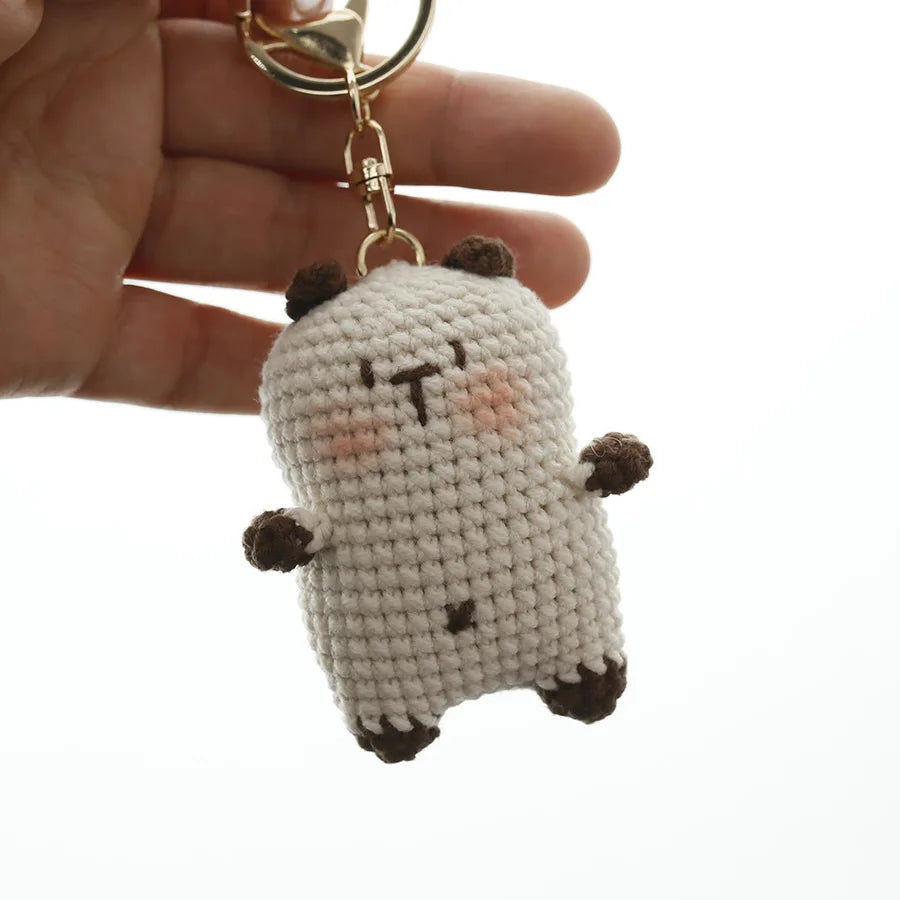Exquisite Kitten Crochet Keychain Cute Cat Bag Charm