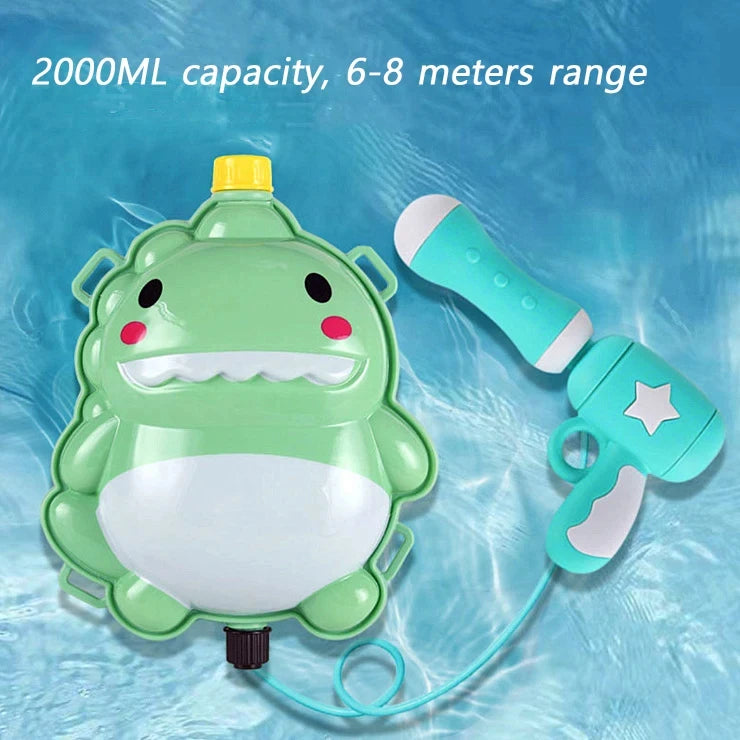 2000ML Kids Cartoon Backpack Water Gun for Summer Outdoor Play