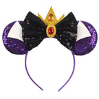 Sequin Mouse Ears Bow Headband for Women & Girls